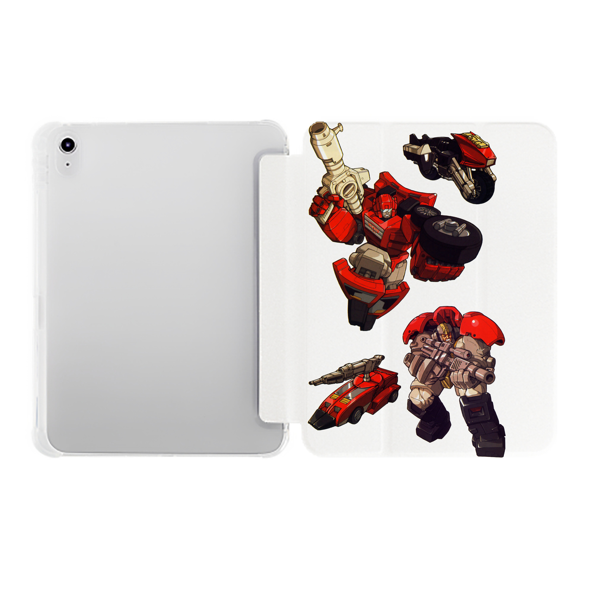 （画像用）  IPad ケース ペン収納付き 三つ折りスタンド PUレザー×シリコン 対応機種9.5/10.5/10.9インチ